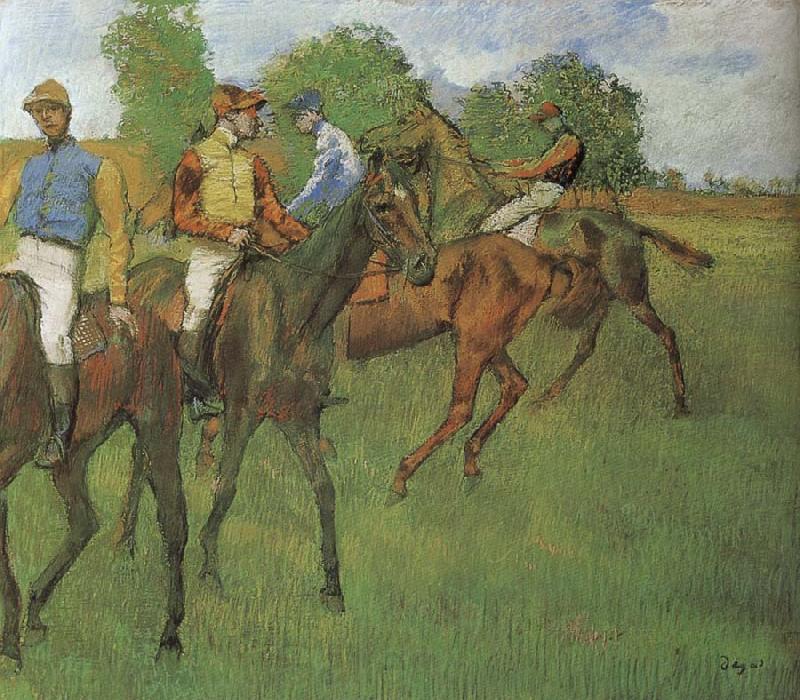 Edgar Degas The horse in the race France oil painting art